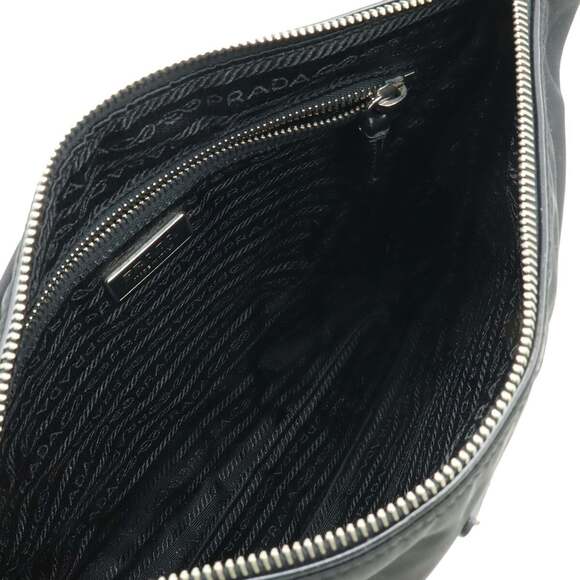 PRADA Black Leather Shoulder Bag - Picture 8 of 9